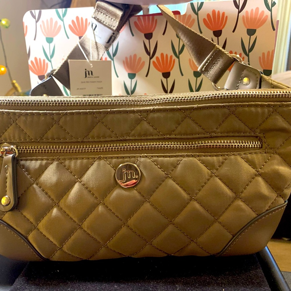 Jessica Moore quilted Fanny Pack Taupe